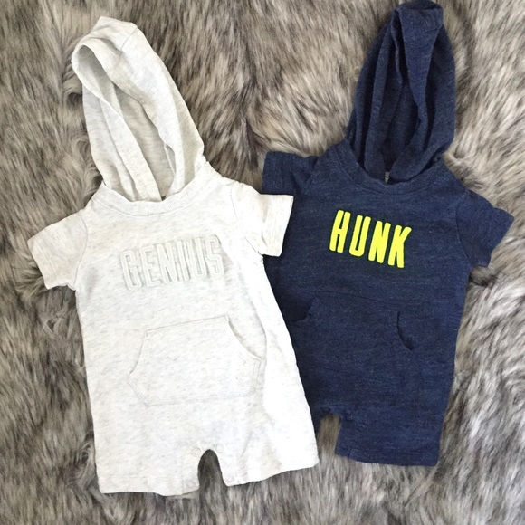 Carter's Other - Genius and Hunk sweatshirt onesies Carter's